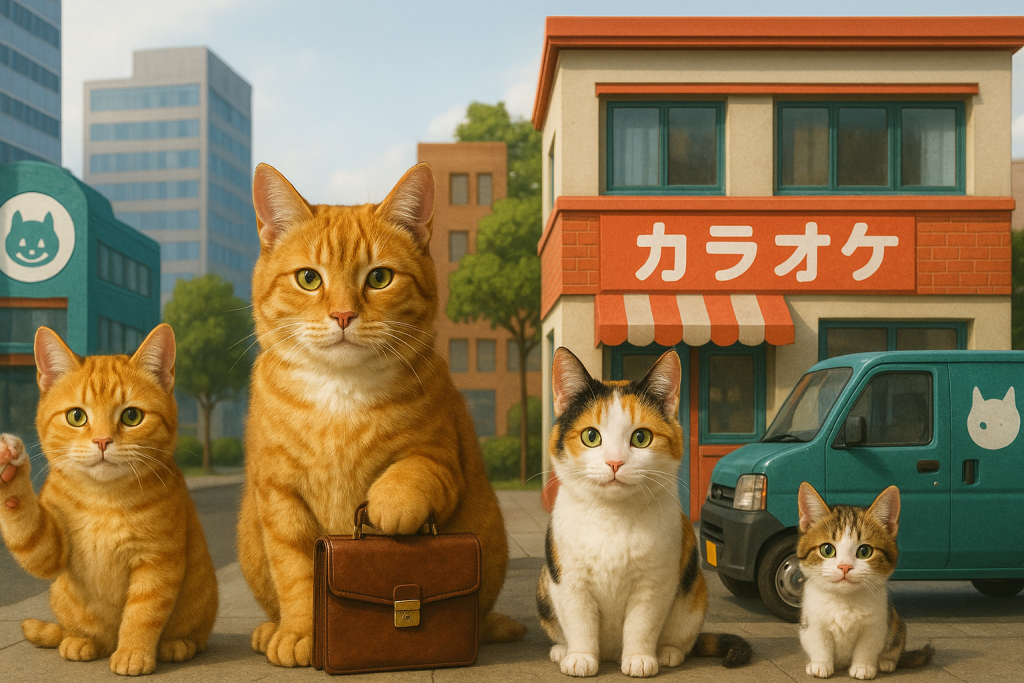 猫の企業イメージキャラクター